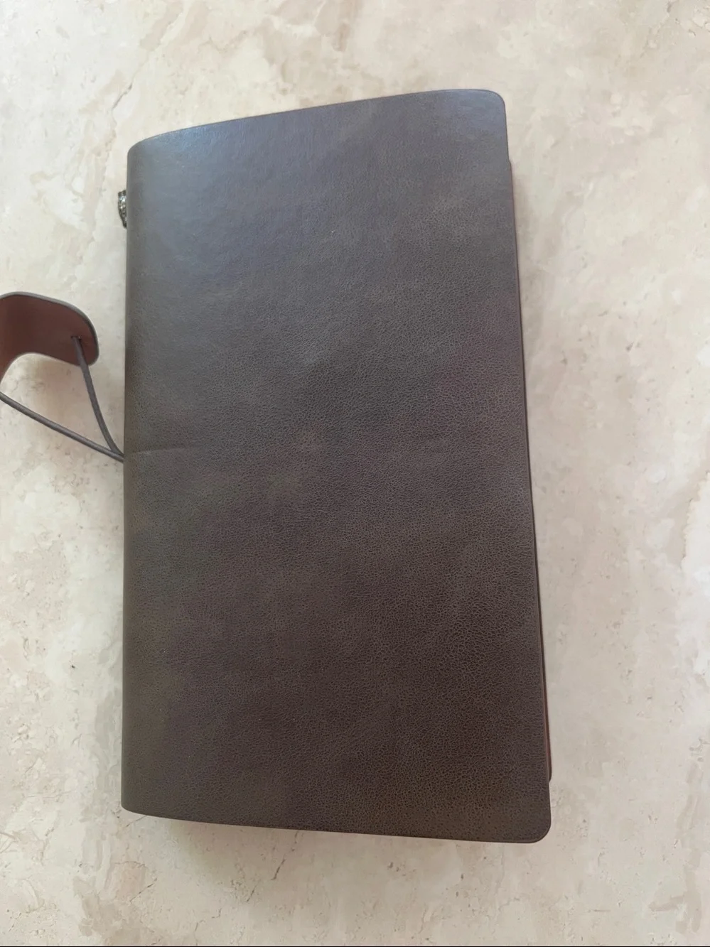 Leather Notebook, Refillable Notepaper Travel Journal Planner 5”x8”